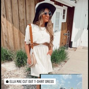 Cut out t shirt dress